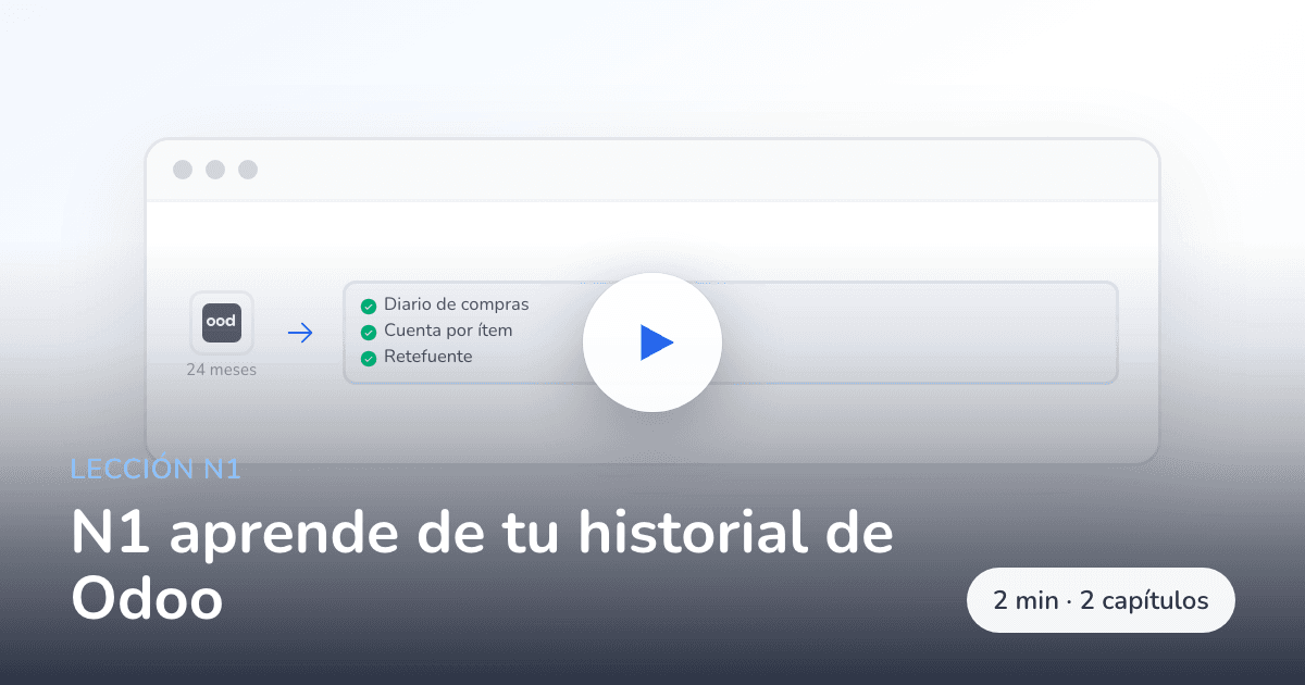 N1 aprende de tu historial de Odoo